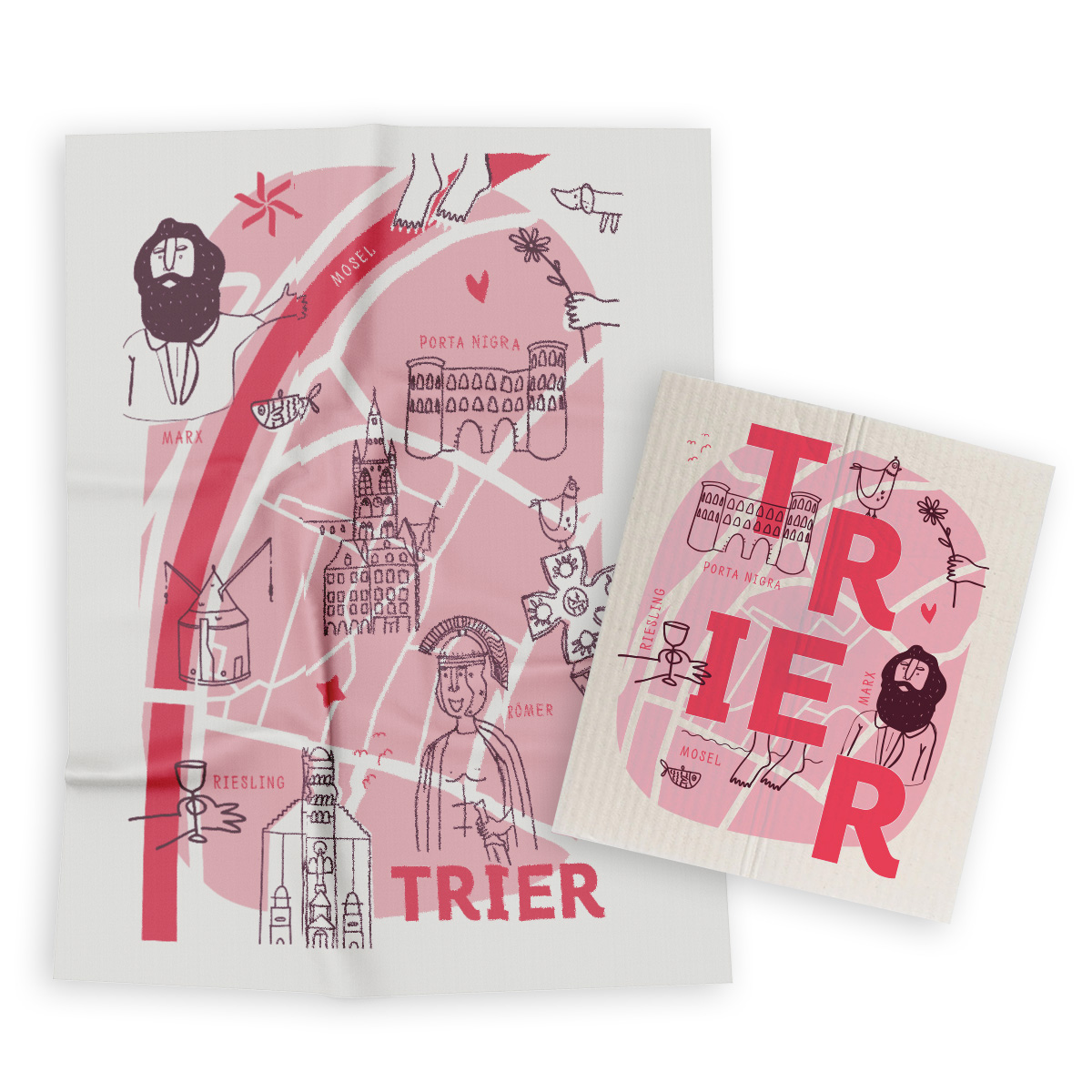 Geschirrtuch- & Spülschwamm-Set Geschirrtuch- & Spülschwamm-Set