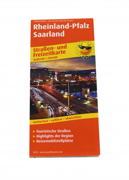 Straßen- und Freizeitkarte Rheinland-Pfalz / Saarland