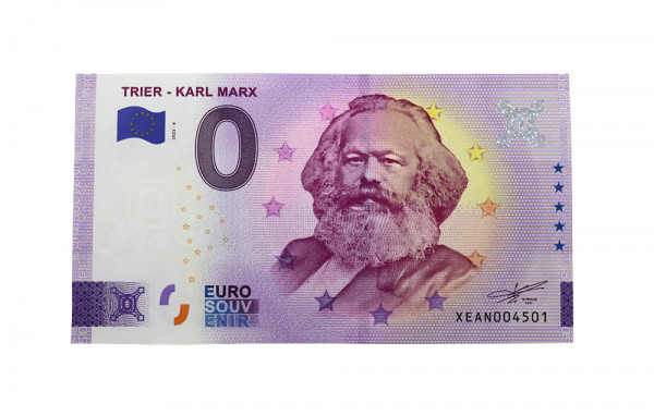 Karl Marx 0 Euro Souvenir Note