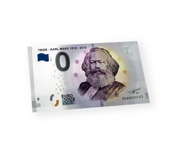Karl Marx 0 Euro Souvenir Note