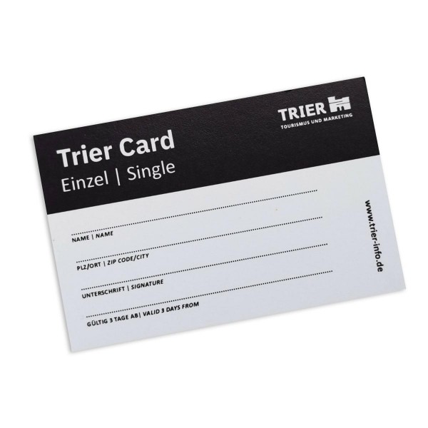 Trier Card, Einzel oder Familiencard Sommer-Edition